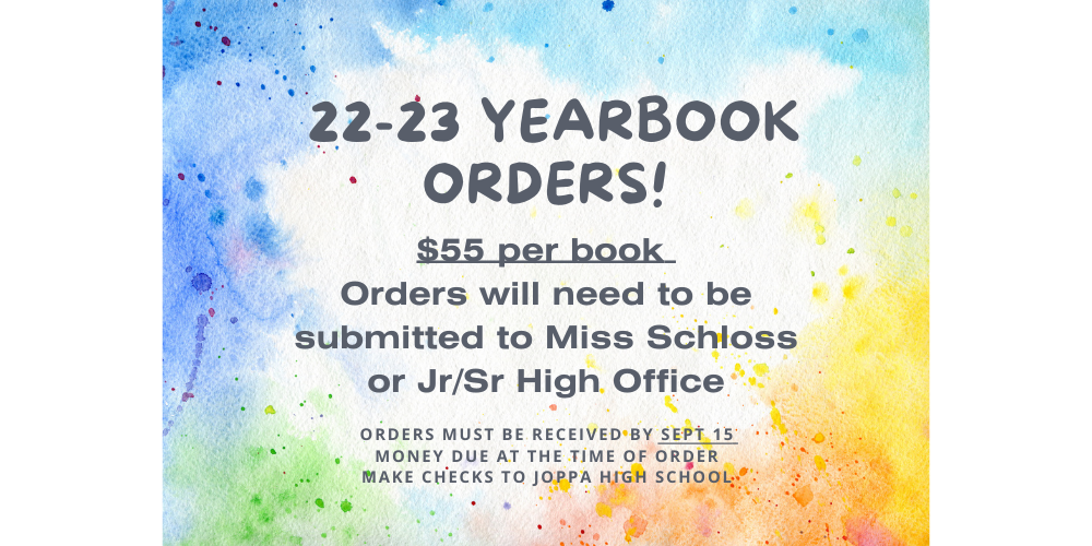 22-23 Yearbook Orders
