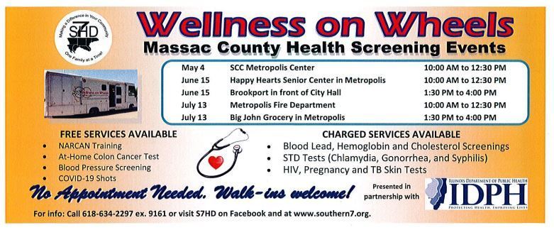 Wellness on Wheels -Massac County Health Screening Events