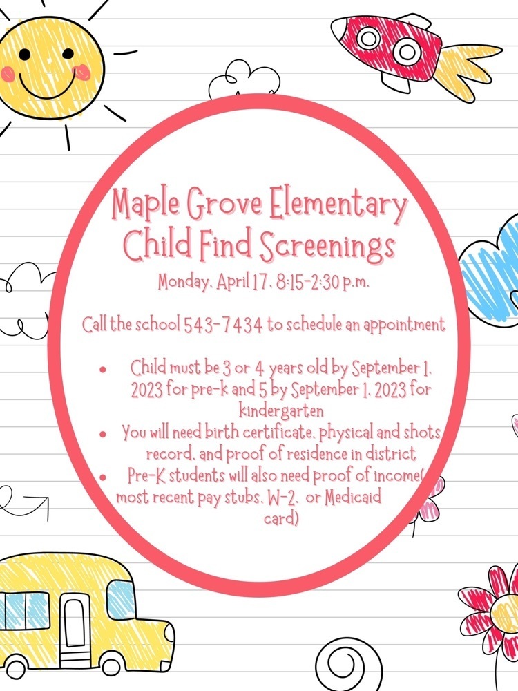 Childfind screenings at Maple Grove